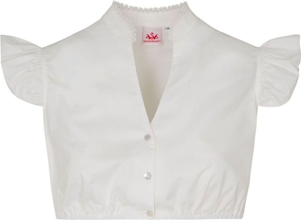 Dirndlbluse Darlee Flügelarm creme 42