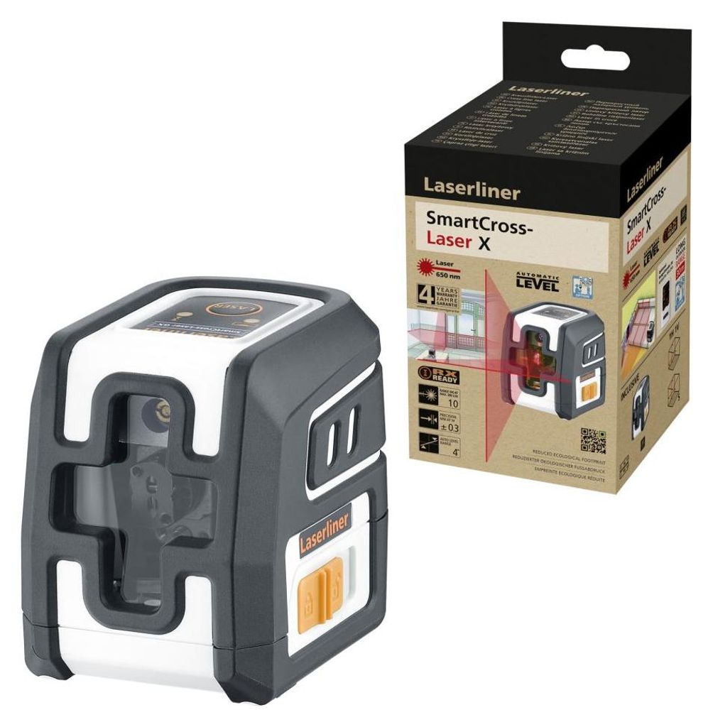 Laserliner SmartCross-Laser X Cross line laser Self-levelling Range (max.): 10 m