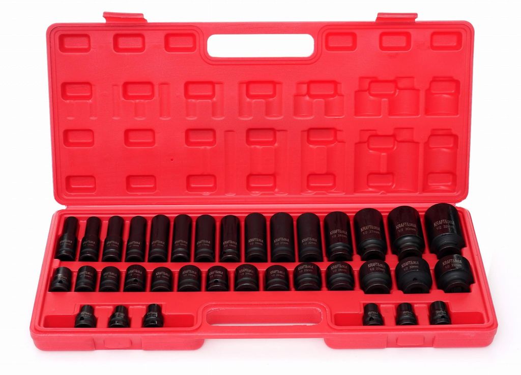 KRAFT&DELE | Sada nástrčných kľúčov, 1/2'', 35TLG, 8-32mm, Obrázok produktu 
