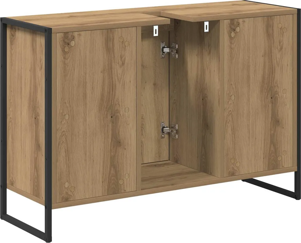 Mobile da bagno con anta Rovere artigianale 90 x 30 x 60 cm