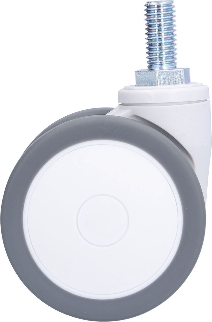 3in Caster Wheel TPR Universal Räder mit M12 Gewindestange Bürostuhl Ersatzteile