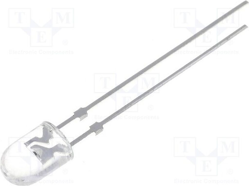 5x LED 5,1x4,3mm 100/40° oval 1560÷3000mcd grün OSUG54A1D-LM LED Dioden THT oval