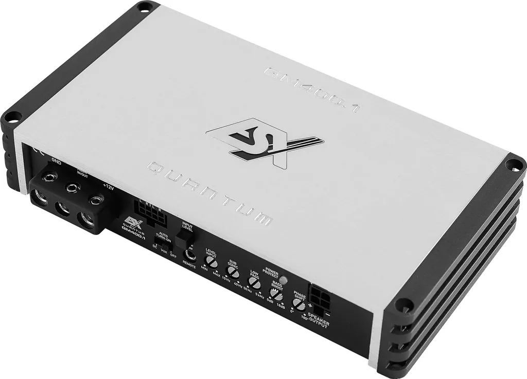 ESX Quantum QM400.1 Ampli Numérique 400W RMS avec Télécommande Déportée