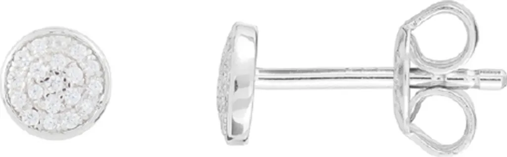Boucles d'oreilles Argent 925 et Zircone Scintillante - Cercle Ø 5 mm