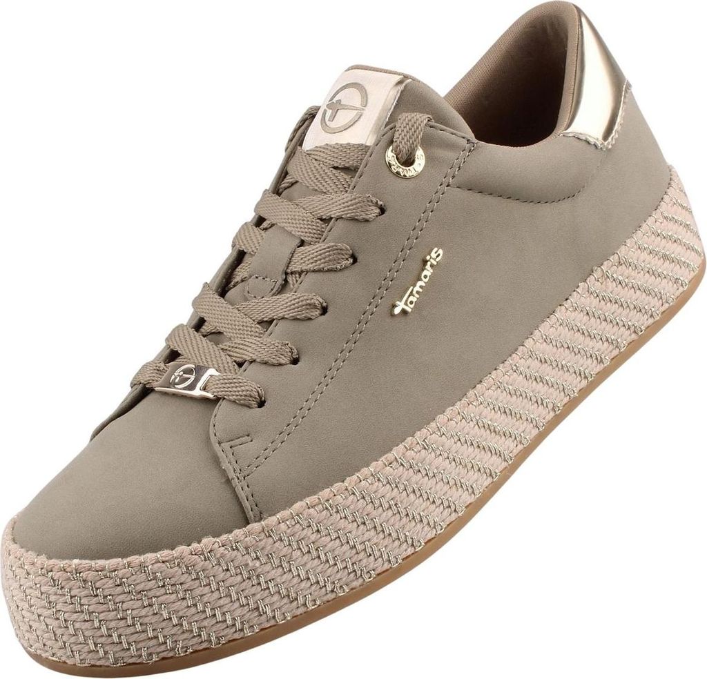 Tamaris Damen Plateau Sneaker Grün Image du produit 