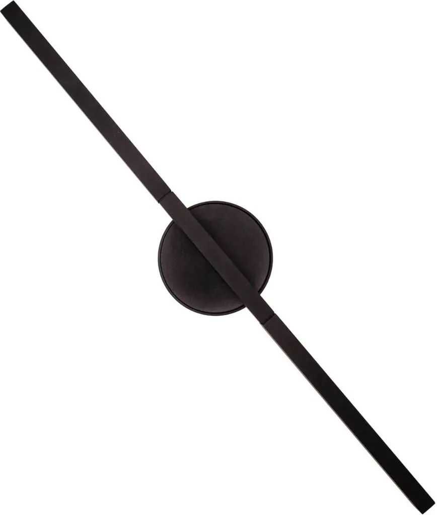 Luminaire mural design LED noir MERANO en aluminium 45cm 10W blanc chaud