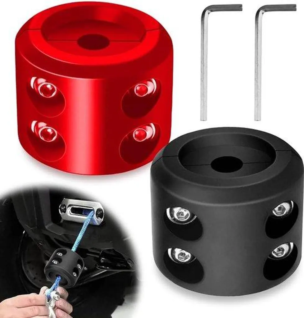 Protection de câble de treuil pour quad et UTV - Amortisseur caoutchouc