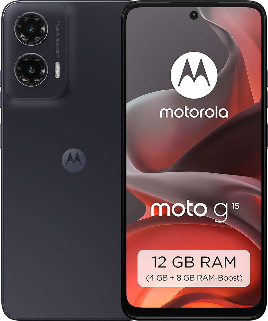 moto G15 4GB + 128GB Gravity Grey Smartphone Produktbild 