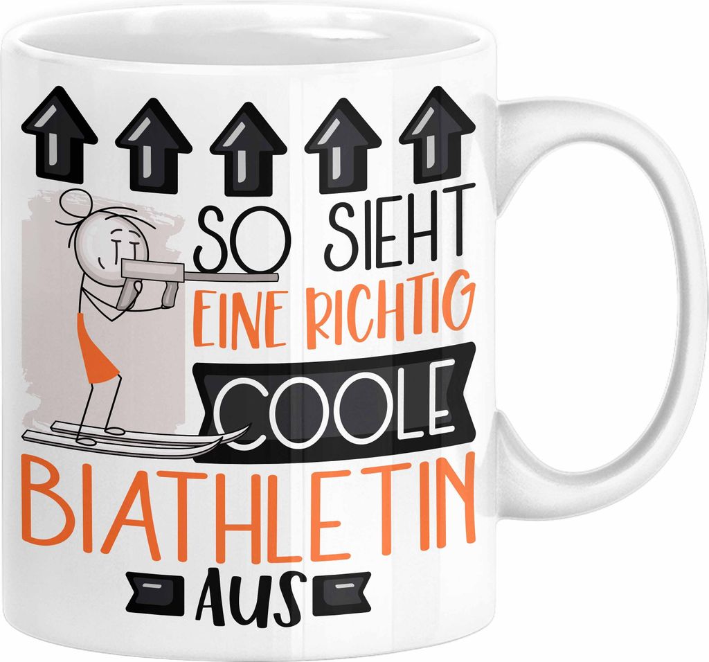 Biathletin Geschenk Tasse Geschenkidee für Biathletin Produktbild 