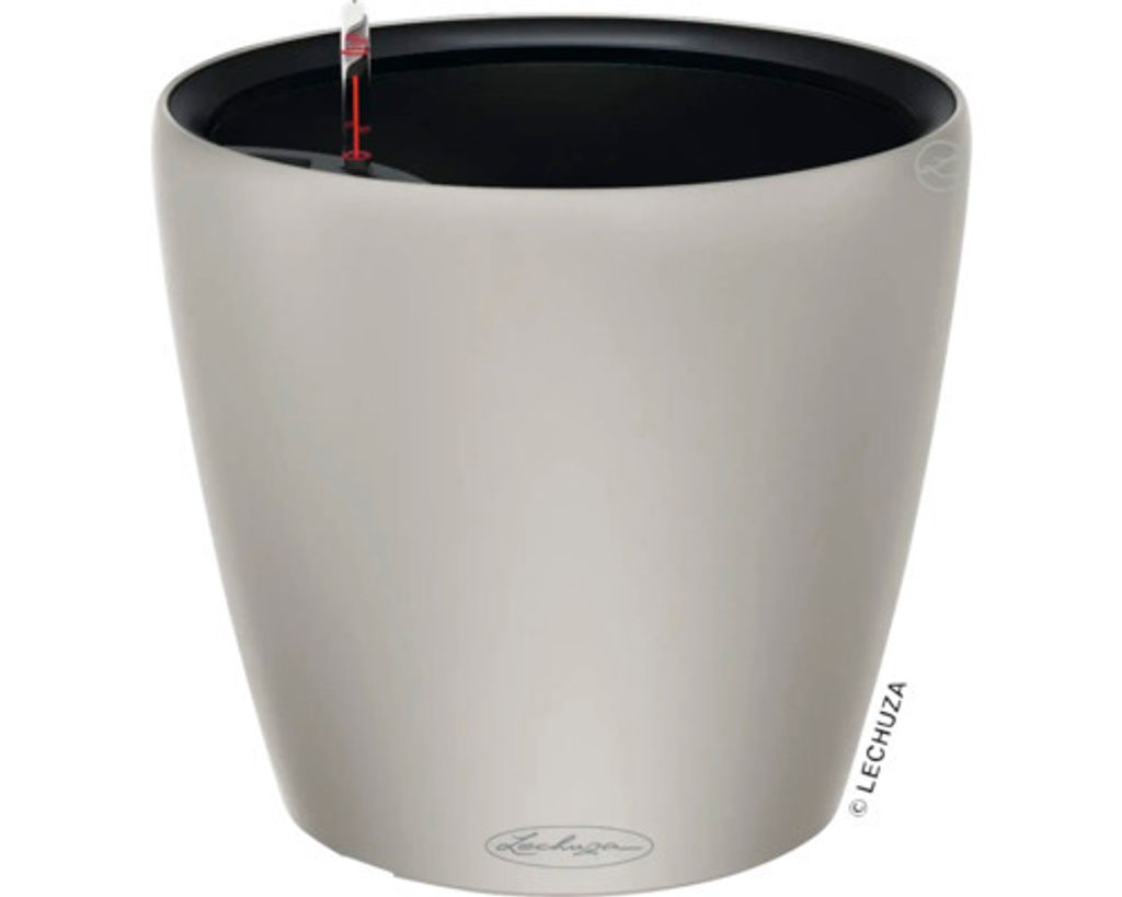 LECHUZA Pflanzgefäße CLASSICO Color LS 21 Sandbraun seidenmatt All-in-One