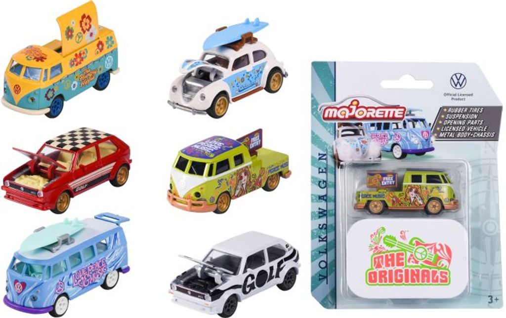 Simba Dickie VW The Originals Deluxe Cars, 6-sortiert Immagine del prodotto 