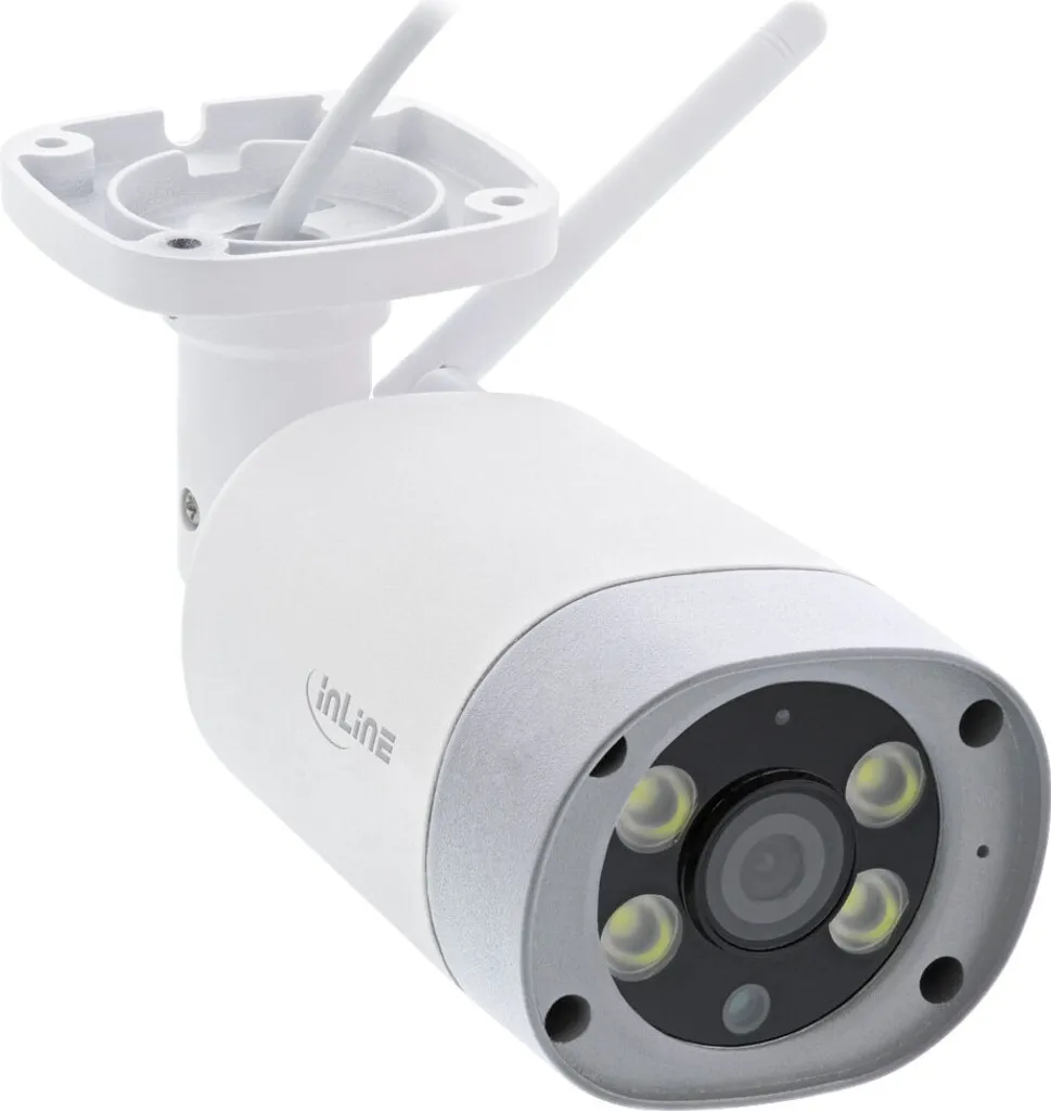 InLine® 40162 Telecamera SmartHome HD per esterni con luce LED, IP66