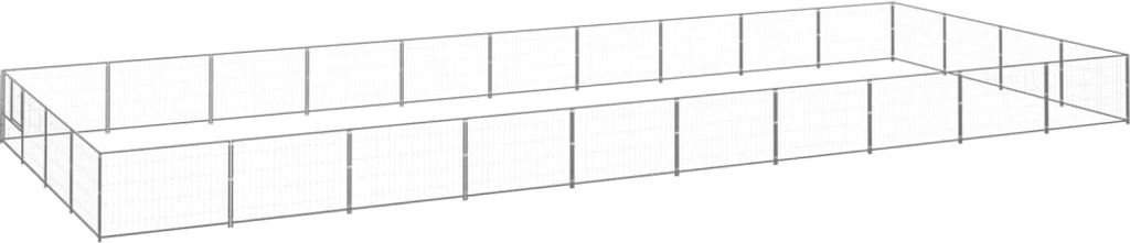 The Living Store Hundezwinger Silbern 40 m² Stahl