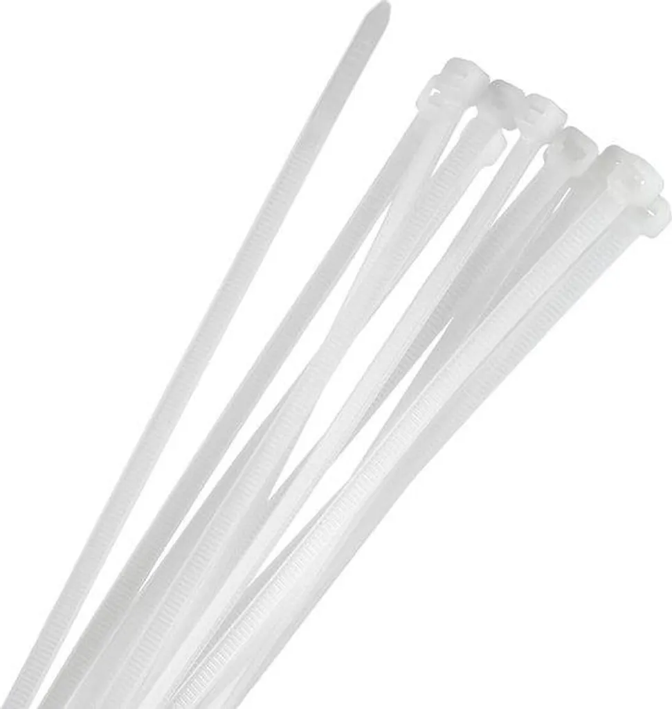 Rangement de câbles lot de 100 liens plastiques blancs pour la maison