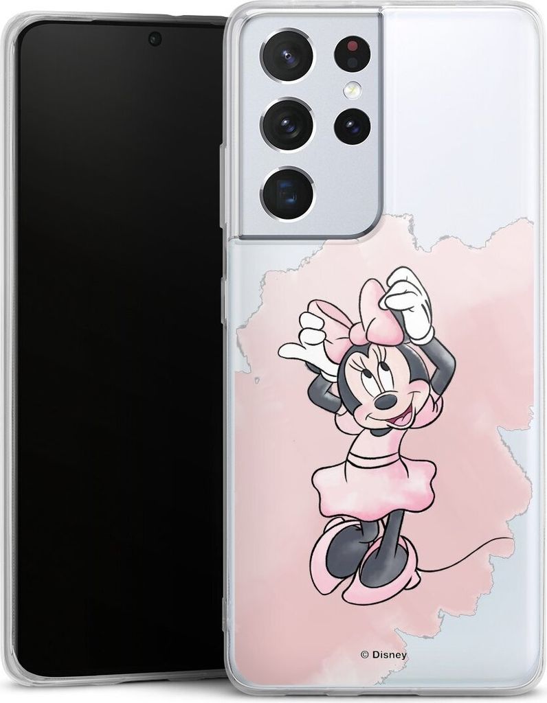 DeinDesign Handyhülle für Samsung Galaxy S21 Ultra 5G Silikon Hülle Case Smartphone Schutzhülle Disney Mickey & Minnie Mouse Motiv ohne Hinterg...