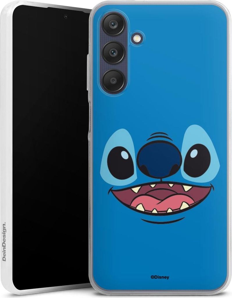 DeinDesign Slim Hülle für Samsung Galaxy A25 5G Silikon Case Ultra Dünn Handyhülle Disney Offizielles Lizenzprodukt Lilo & Stitch
