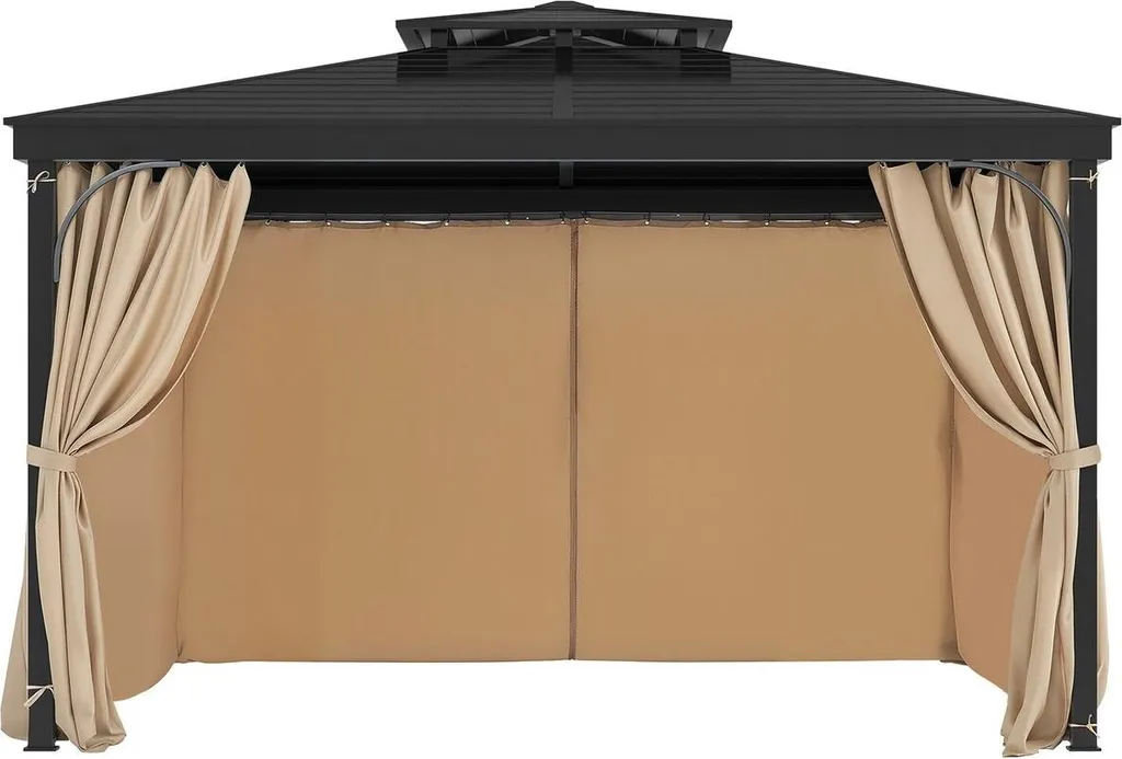 Tenda Ricambio Gazebo 3x3m Impermeabile Kaki - Alta Resistenza UV