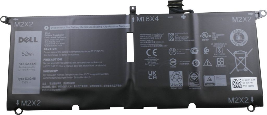 Originální baterie DXGH8 pro Dell XPS 13 9370 9380, Dell Obrázek produktu 7