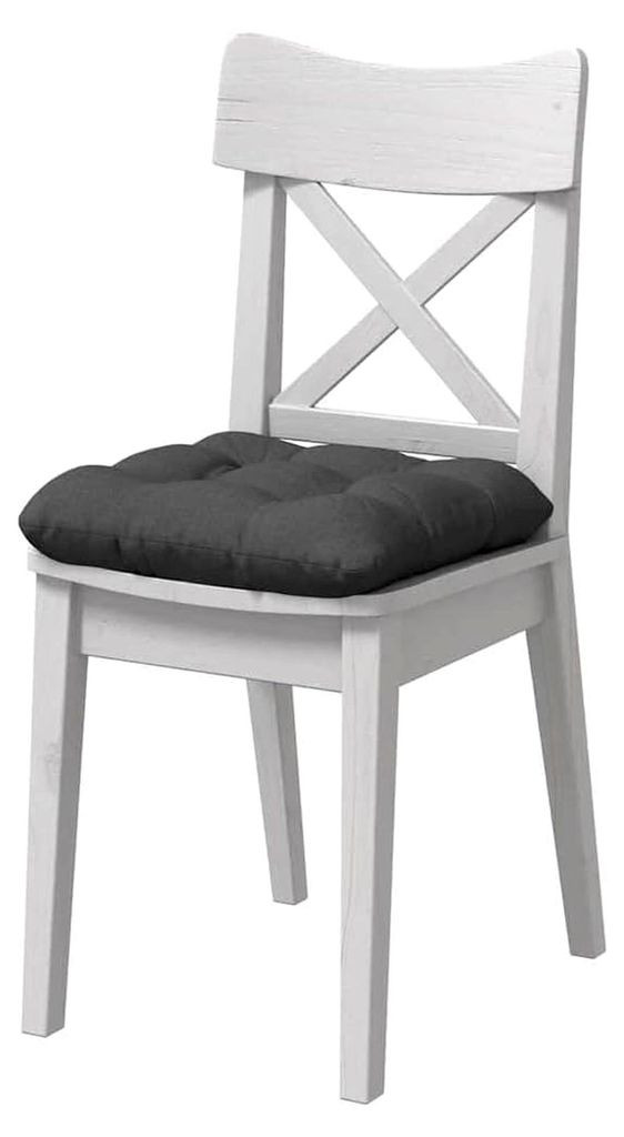 Sitzkissen 4 Stück Dunkelgrau 45 x 45 x 12 cm Stoff, Sofa-Kissen, abnehmbare Bezüge, robuster Stoff, bequeme Sitzkissen, atmungsaktiv, waschbar, ...