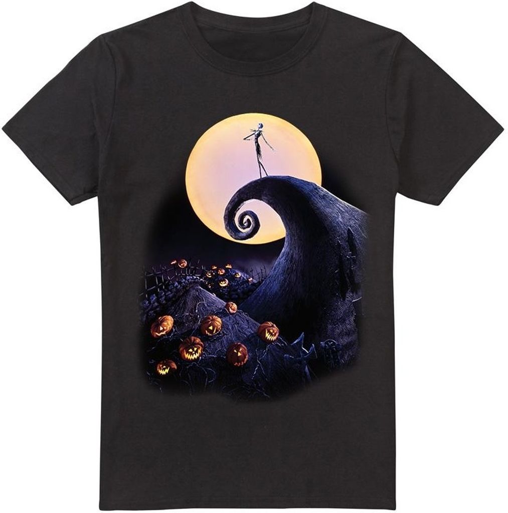 The Nightmare Before Christmas - T-Shirt für Herren TV3514 (XL) (Schwarz)