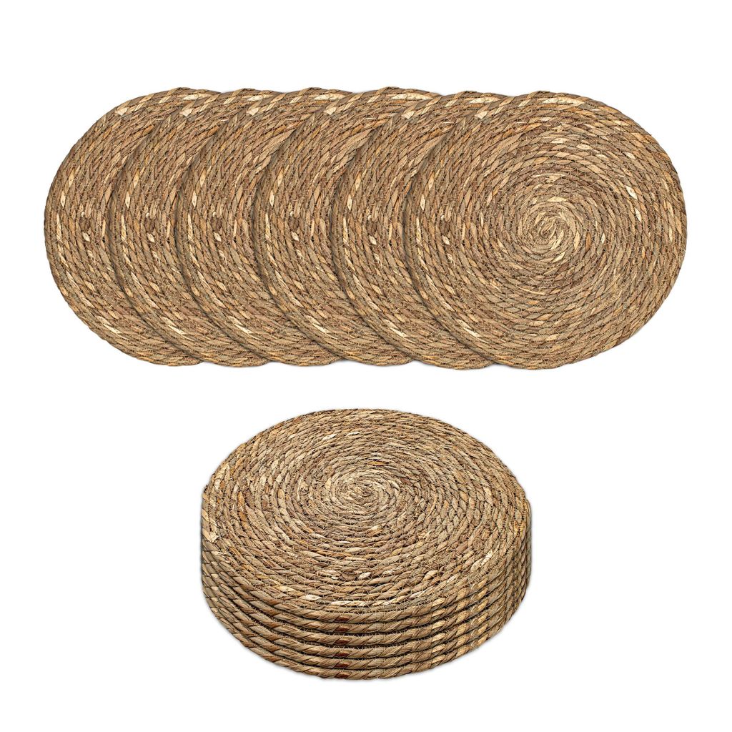 Platzdecken aus Seegras und Wasserhyazinthe 38 cm - 12er Produktbild 