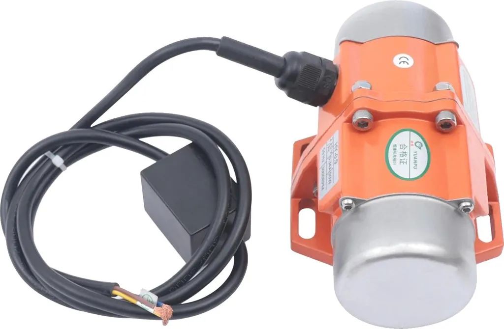 Moteur vibrant haute vitesse 3000 tr/min avec boîtier robuste orange