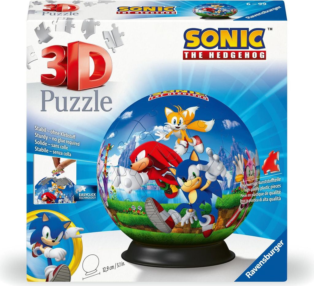 Puzzle-Ball Sonic the Hedgehog Ravensburger 11592 Produktbild 