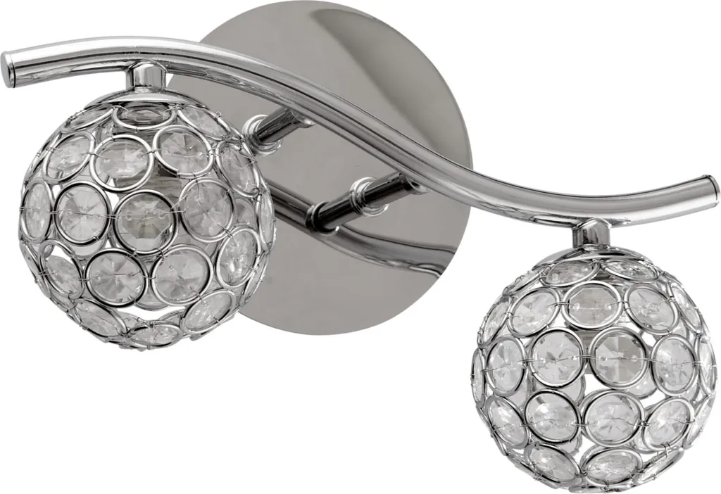 Applique murale STARLET pour éclairage d'appoint de couloir en chrome