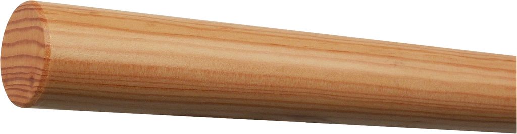 TIBU Lärche Handlauf Holz Ø 42 mm Geländer Treppe 0,3m - 5m, Länge 1,5 m und Enden gefast ohne Halter