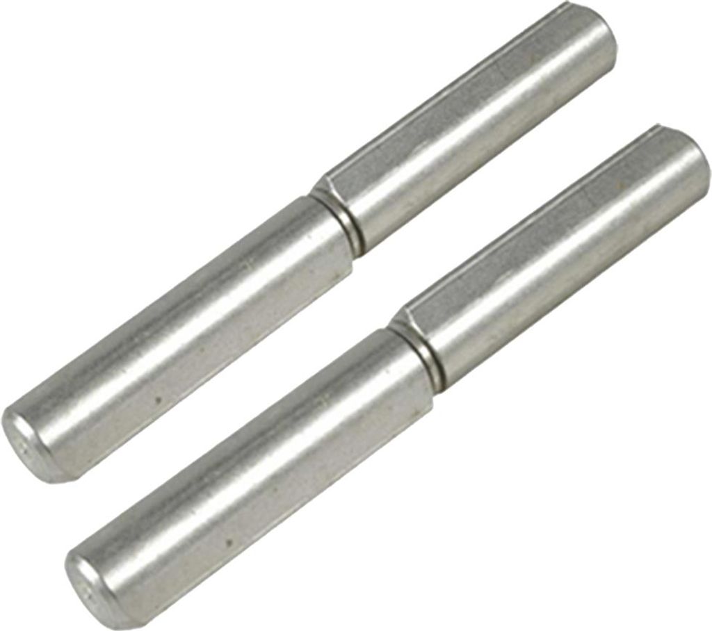 Scharnier 60mm Edelstahl-Tropfenprofil schweißbar fester Stift - 1Paar - 2Stk