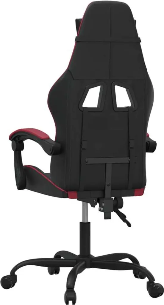 VidaXL Sedia Da Gaming Nera In Similpelle – Girevole, Regolabile E Con Poggiabraccia - 2