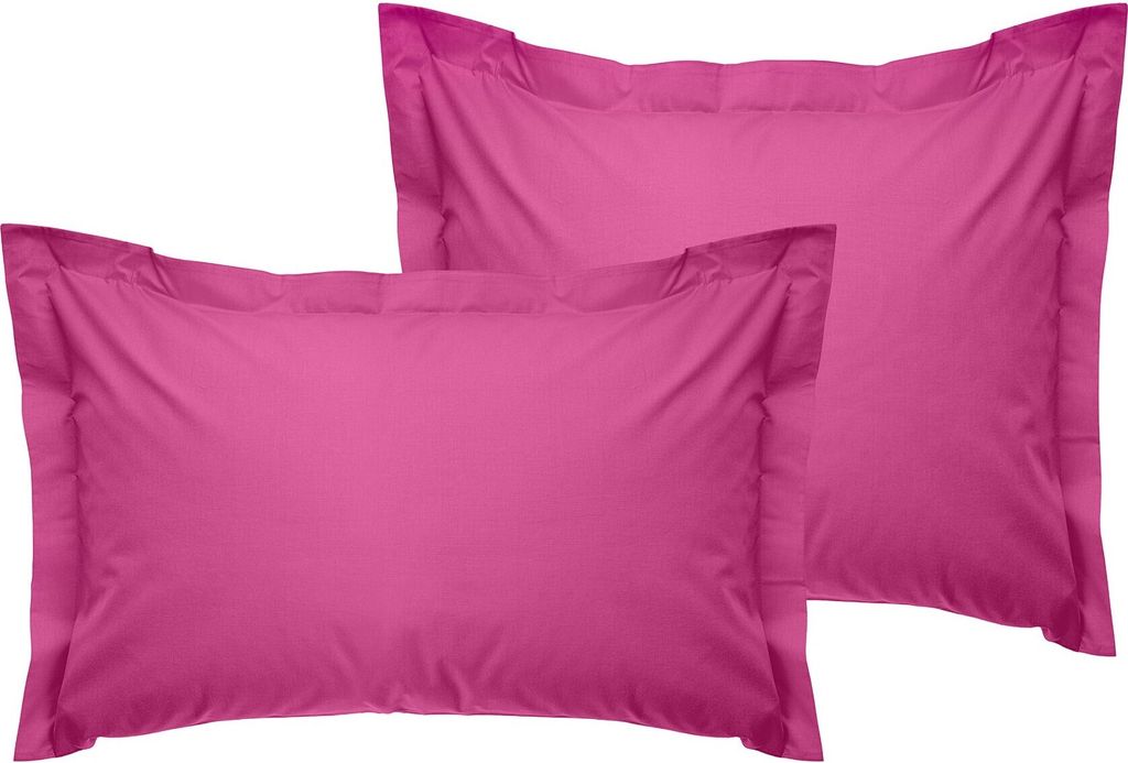 L'Essentiel Linge de Maison, Tonne Rosse - 33, Oxford-Kissenbezug-Set (2 Stück) (FR), 100 % BAUMWOLLE RANFORCE, Staubige Rose, 60 x 60+5 cm