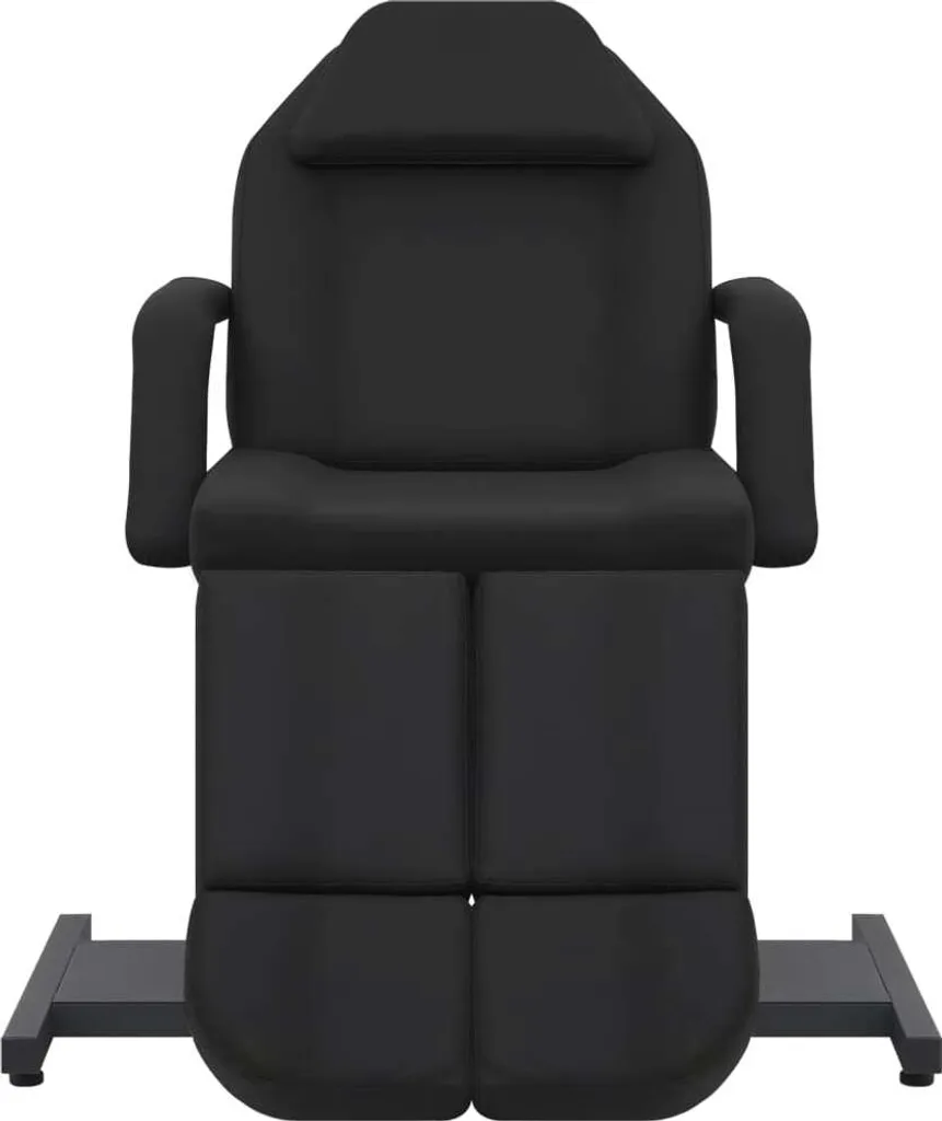 vidaXL Chaise cosmétique similicuir noir 180x62x78 cm pour soins et massage