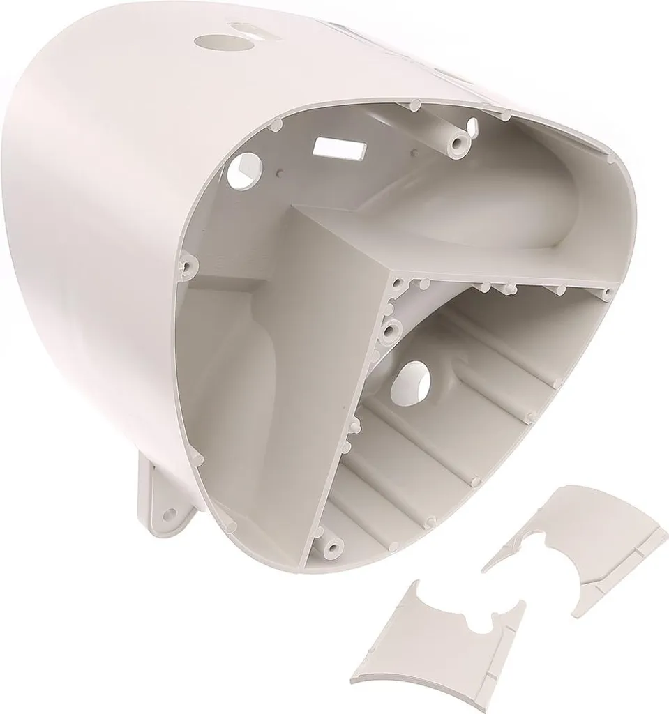 Boîtier de cadre central Simson S51 et S70 coloris blanc-gris vintage