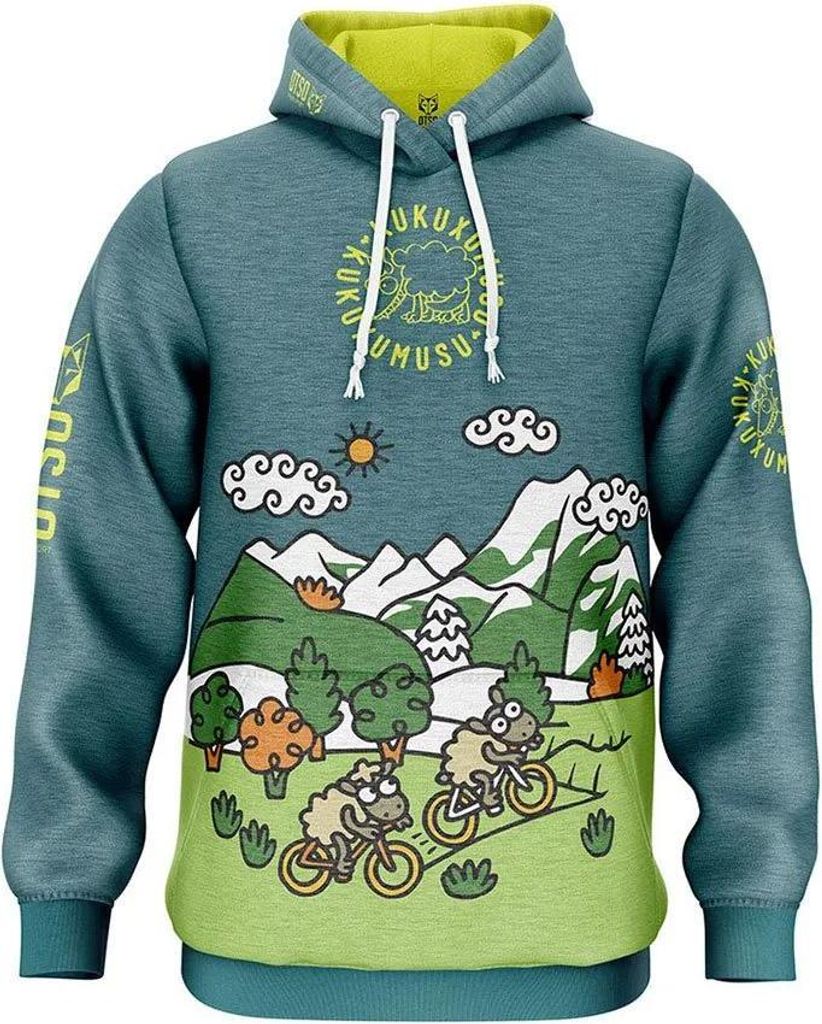 Otso Kukuxumusu Bike Kapuzenpullover Grün M Herren,Damen Grün M