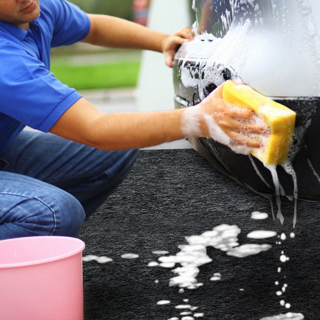 Rechteckige Garagenbodenmatte für unter das Auto, Garagenbodenteppich, Ölteppich für Motorräder, rutschfeste und wasserdichte Rückseite, extra...