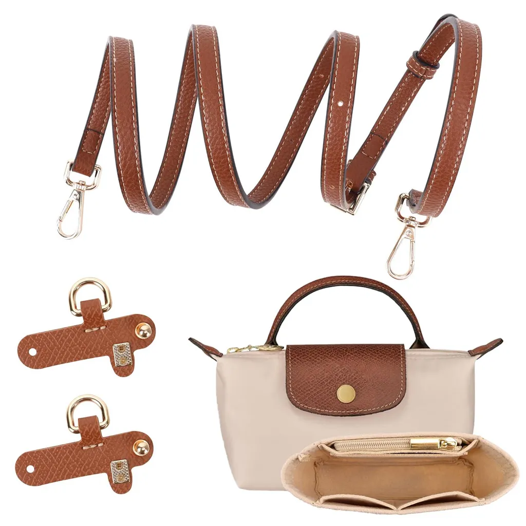 Bandoulière Cuir sans Perforation avec Compartiments pour Sac Longchamp