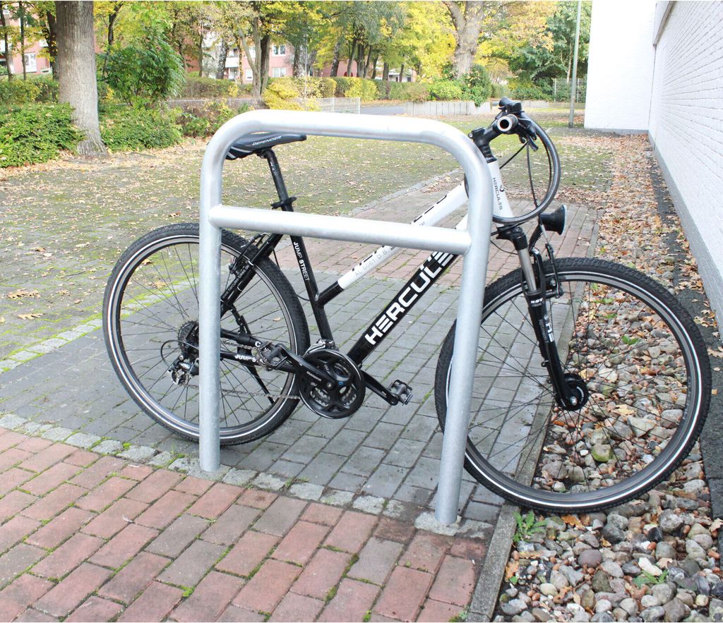Fahrradanlehnbügel 78 x 115 cm Stahl feuerverzinkt Ø 60 mm Produktbild 5