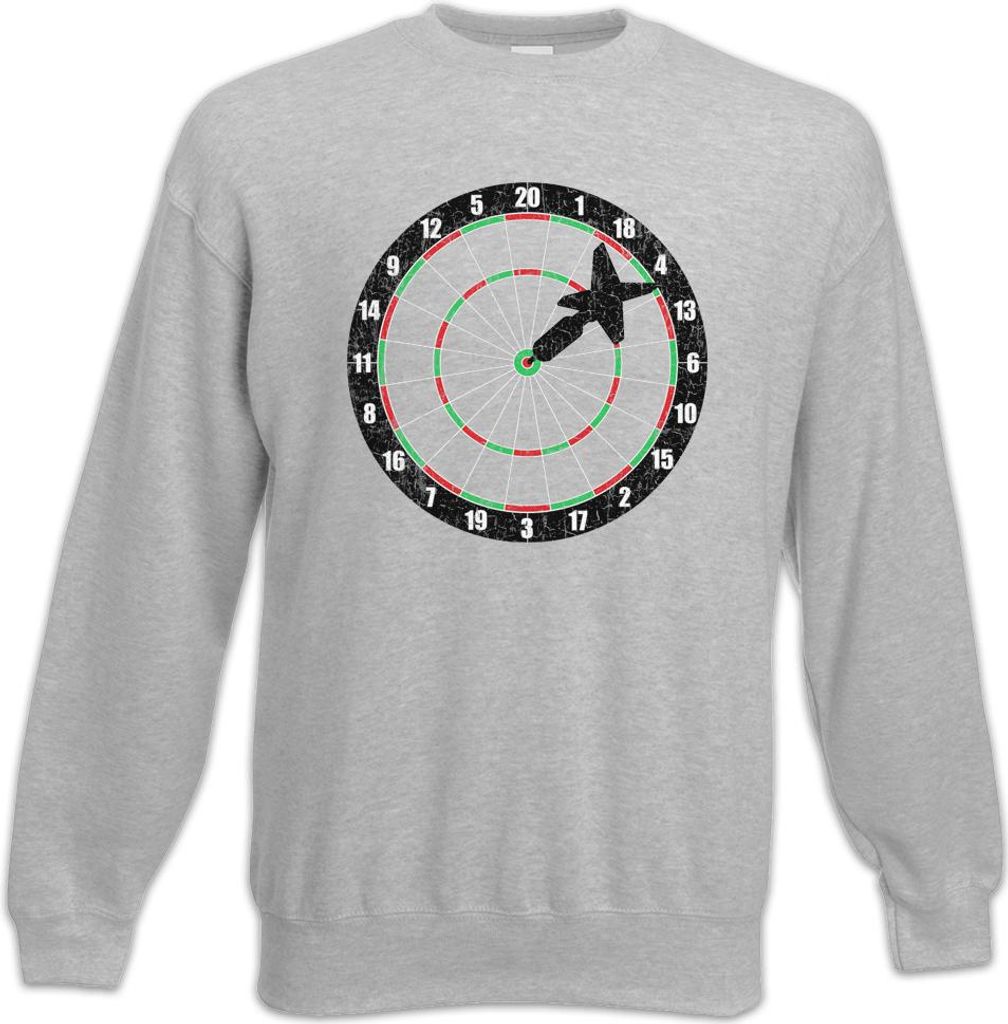 Urban Backwoods Darts Bullseye, Sweatshirt, Farbe: Hellgrau, Größe: 2XL