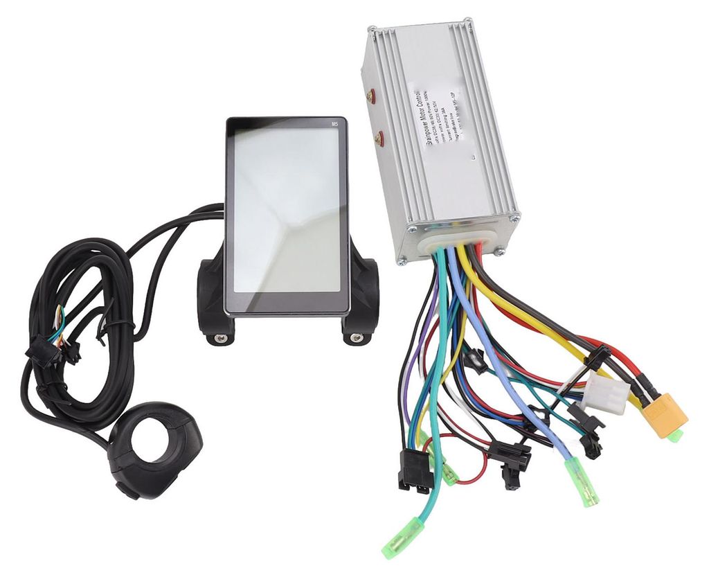 36V 48V 60V 1000W 38A M5 Display Sinuswelle 3 Modi Bürstenloser Motor Geschwindigkeitsregler Elektrofahrrad-Umrüstsatz zur Modifikation