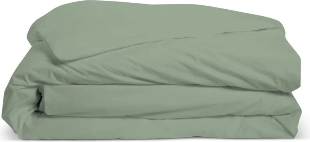 Linge de lit : Housse de couette 220x240 en Percale coton Vert Sauge