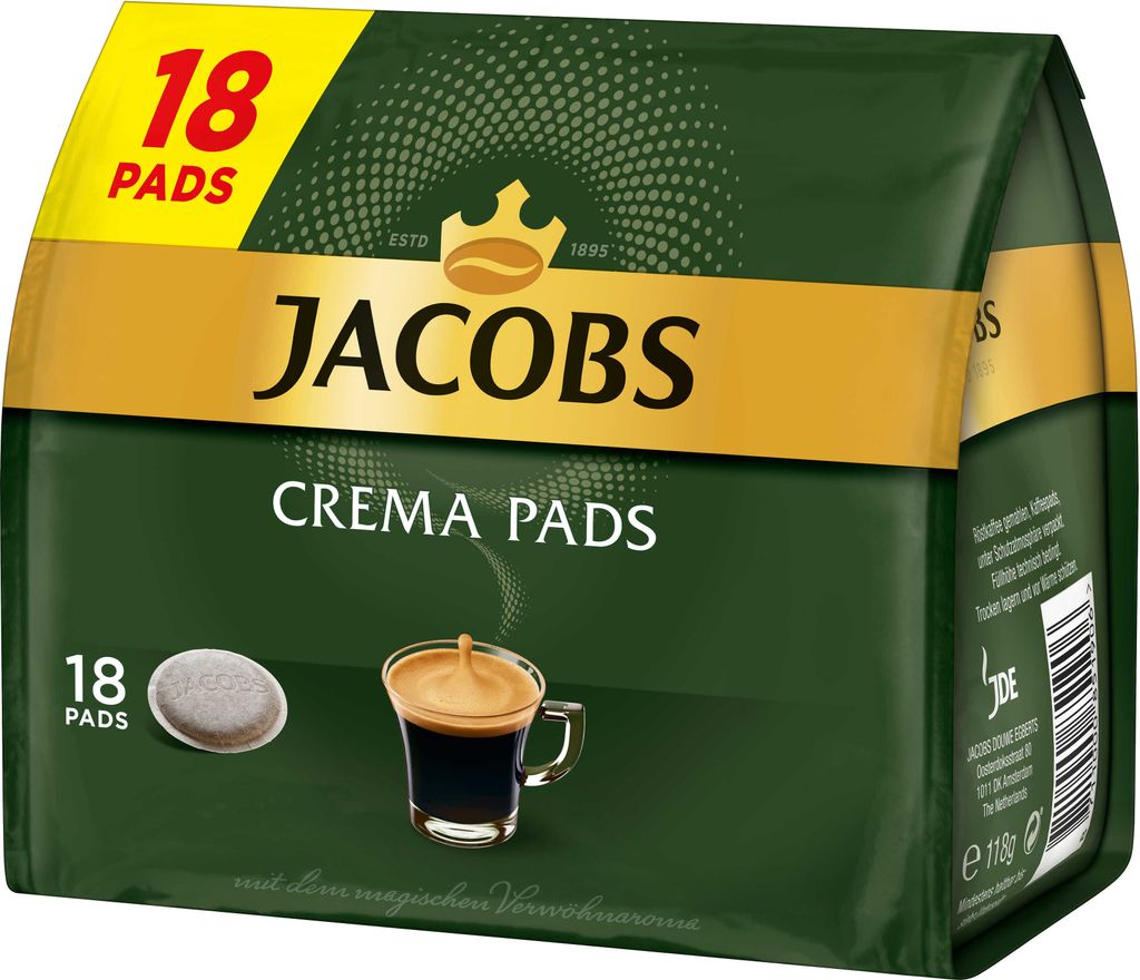 JACOBS Pads Crema Classic 270 Getränke - 15x18 Kaffeepads Produktbild 4