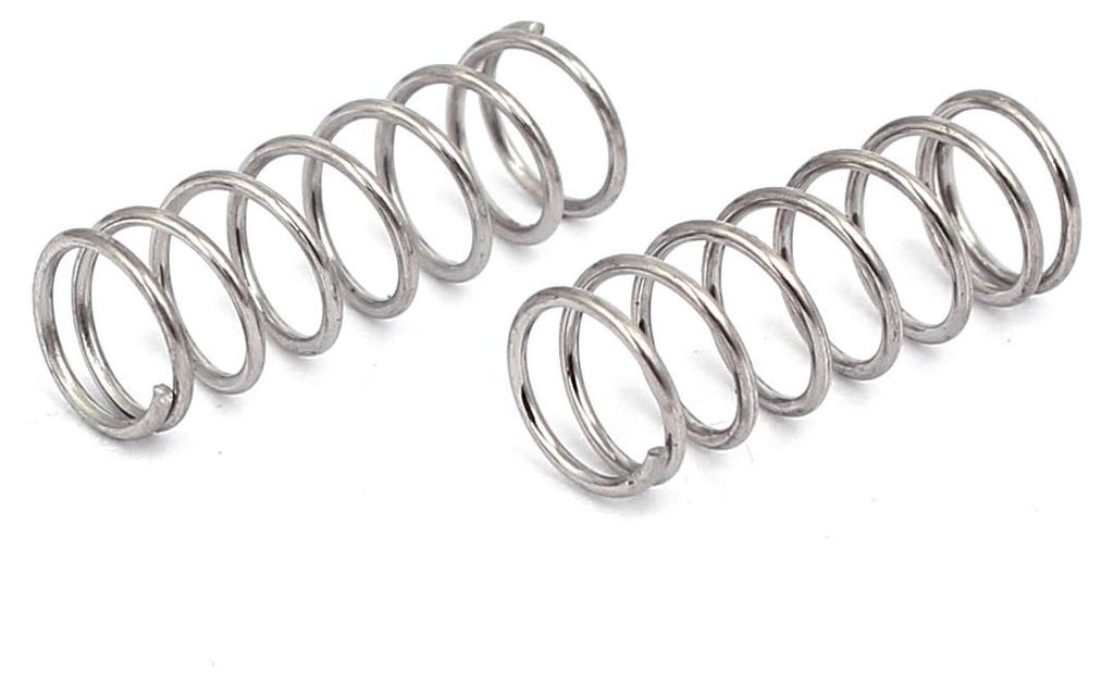 20Stk 0,5mmx5mmx15mm 304 Edelstahl Druckfedern Druckfeder Spiralfeder Stahlfeder Silberton
