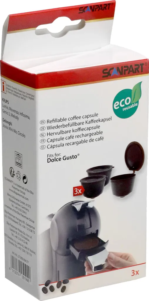Set 3 Capsule Riutilizzabili Scanpart per Dolce Gusto - Risparmio Garantito