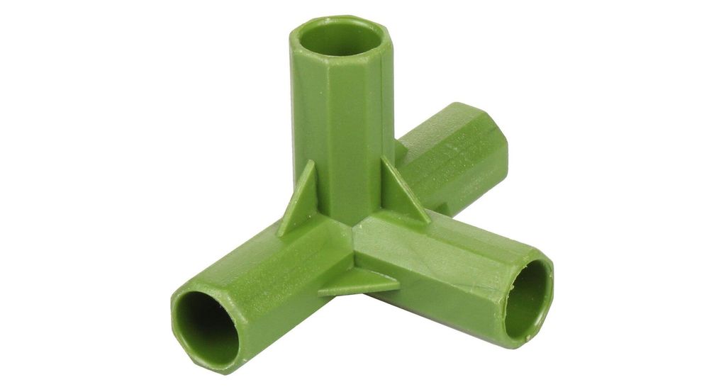 Multipack 10pcs Rohrschelle 4-seitige Kupplung für Gartenstangen 16 mm