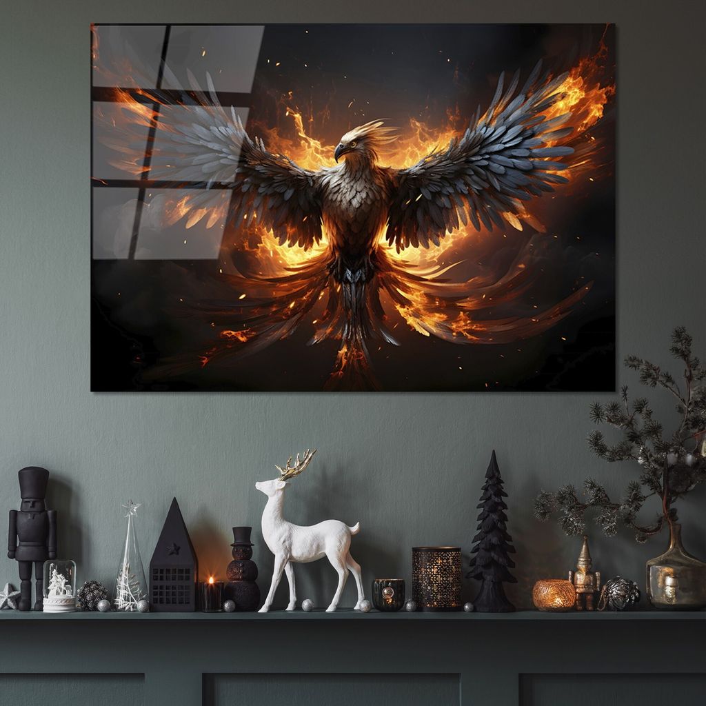 Wallity, UV-1170 - 70 x 100, Acrylbild, Mehrfarbig, 100 % gehärtetes Glas, 70 x 100 cm