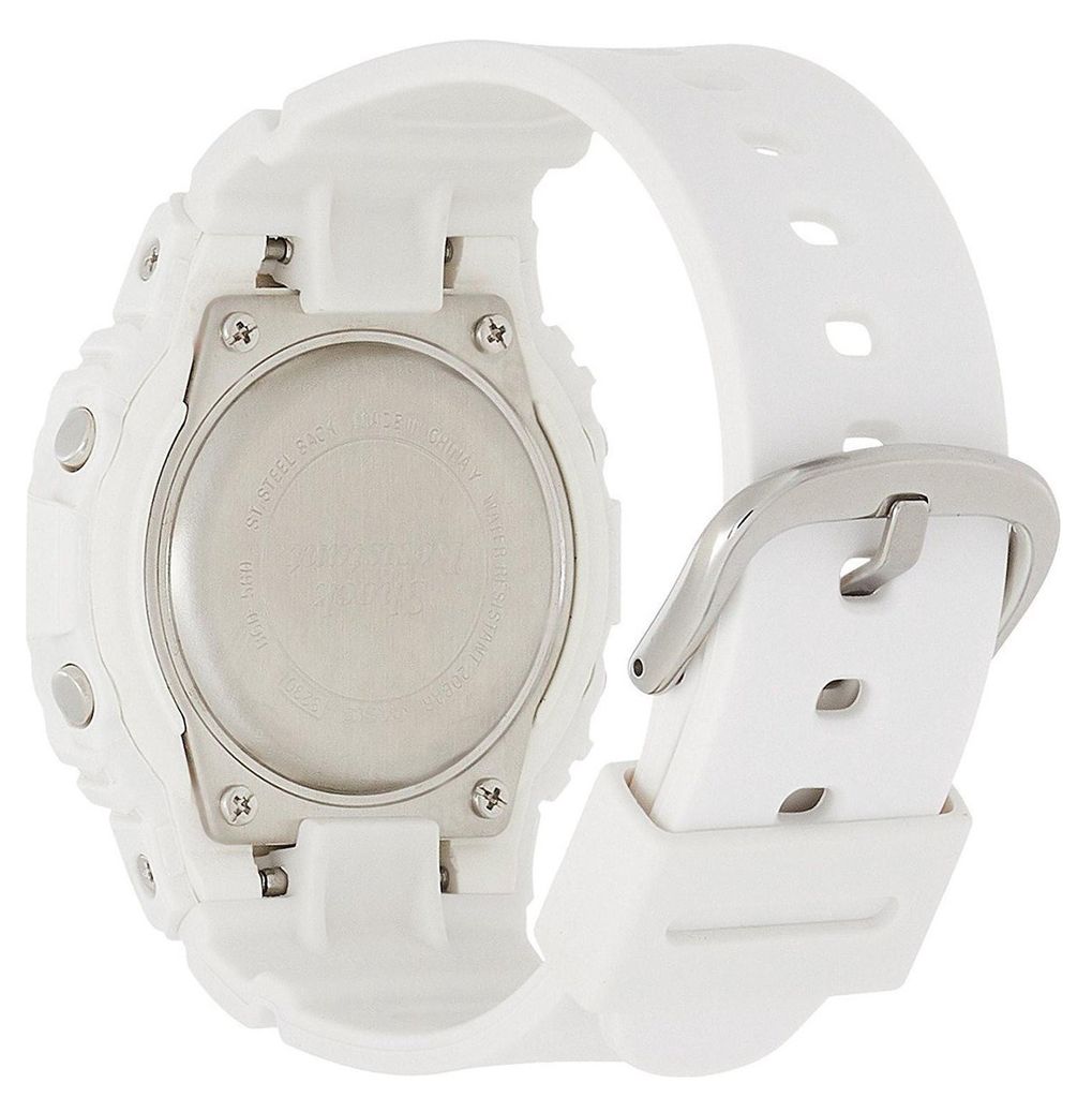 Casio Orologio Digitale Unisex BGD-565U-7ER - Cassa In Resina Bianca 38 Mm, Resistente All'Acqua 10 ATM, Con Cronometro E Luce