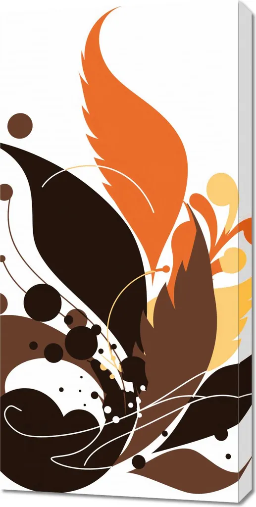 Tableau Image 50 x 100 cm Feu d'automne - Décoration Murale Nature