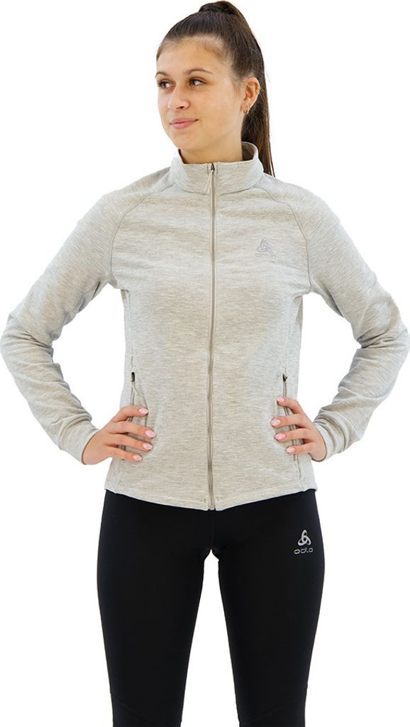 ODLO Midlayer full zip BERRA grey melange XS