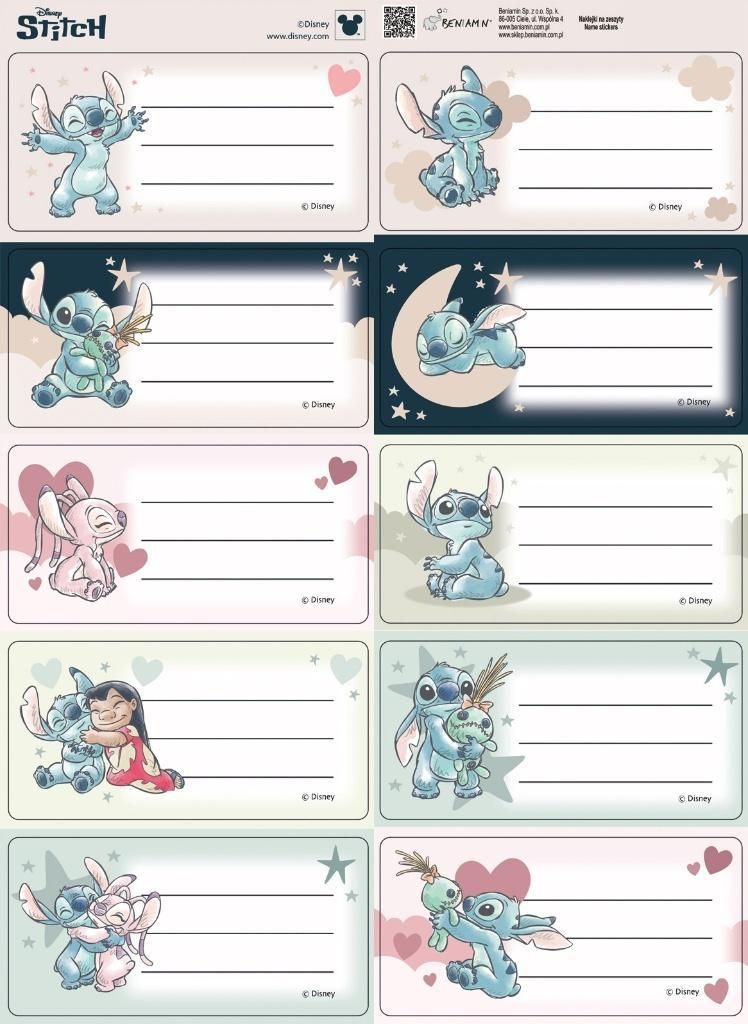 Aufkleber für Hefte, Stitch-Mix-Streifen Produktbild 